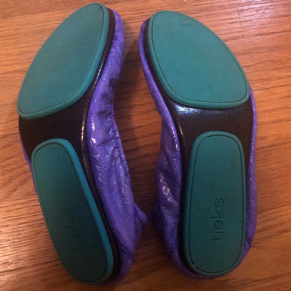 Euc size 9 custom purple croc tieks - Picture 4 of 6